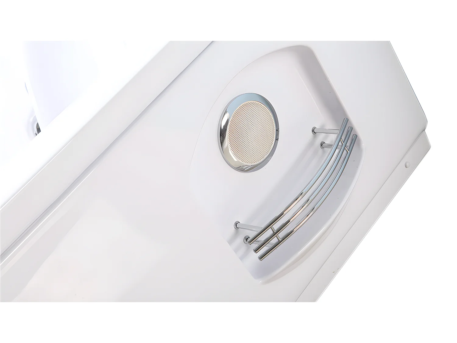 Baignoire Balnèo blanc 180 X 120 cm Chromothérapie 8 jets – Poppy