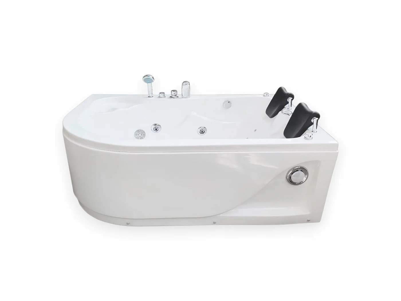 Baignoire Balnèo blanc 170 X 115 cm pour 2 personnes 15 jets– Dahlia