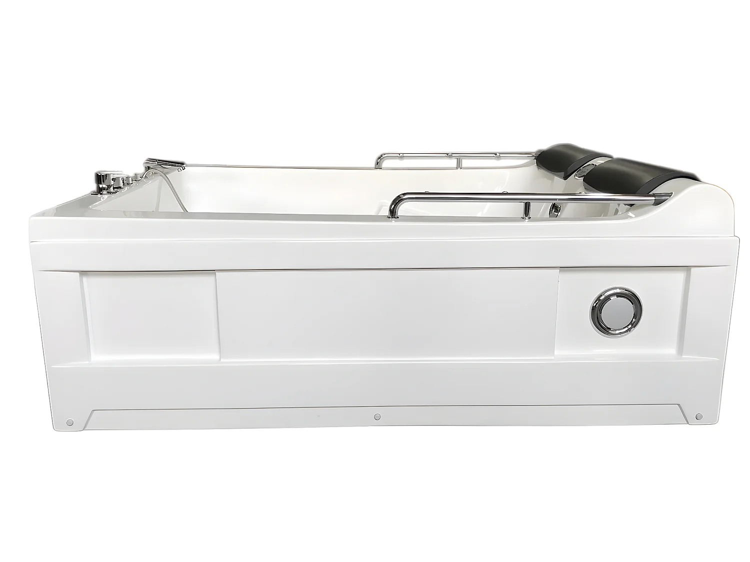 Vasca idromassaggio bianca 175 X 132 cm Cromoterapia 14 getti – Calla