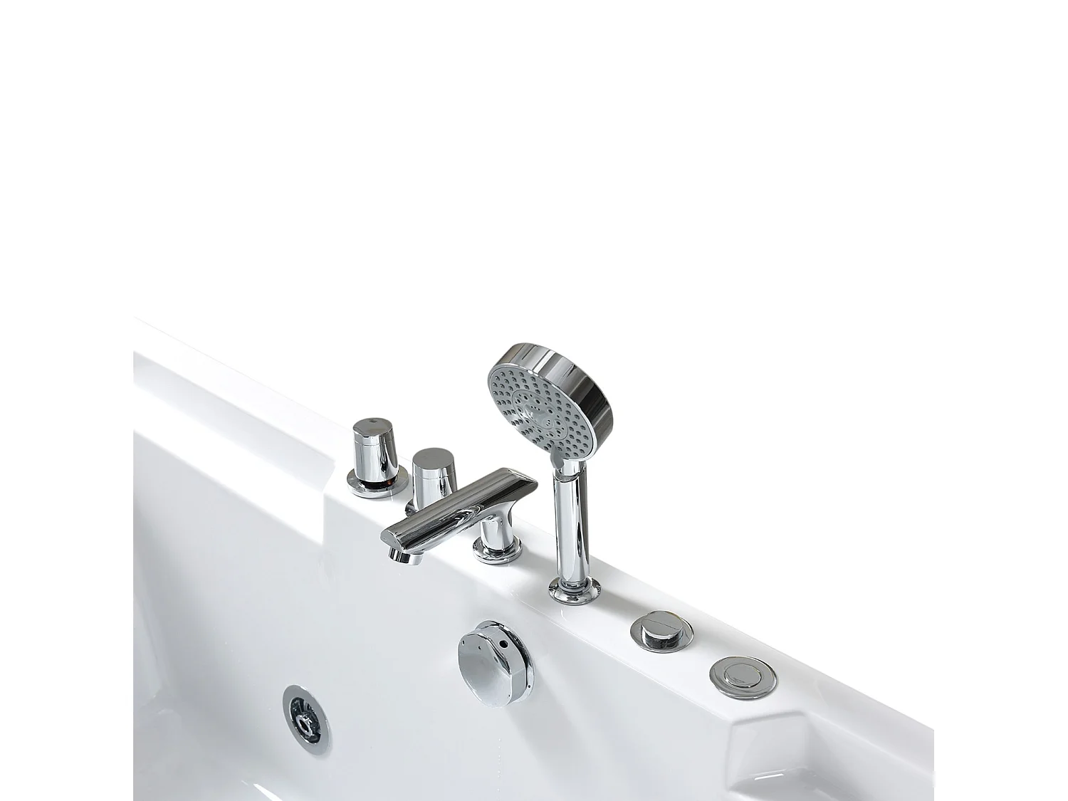 Baignoire hydromassage Verre panoramique 170 X 120 cm 8 jets – Amber