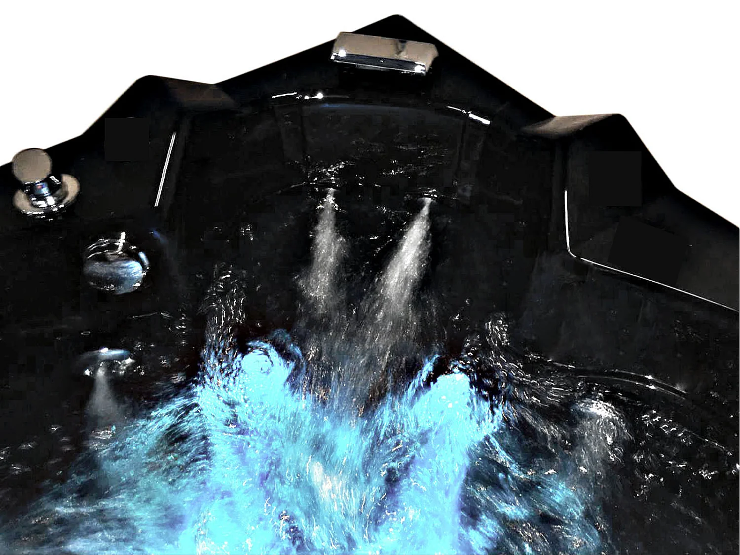 Baignoire Balnèo Chromothérapie 150 X 150 cm pompe double 20 jets – Magnolia