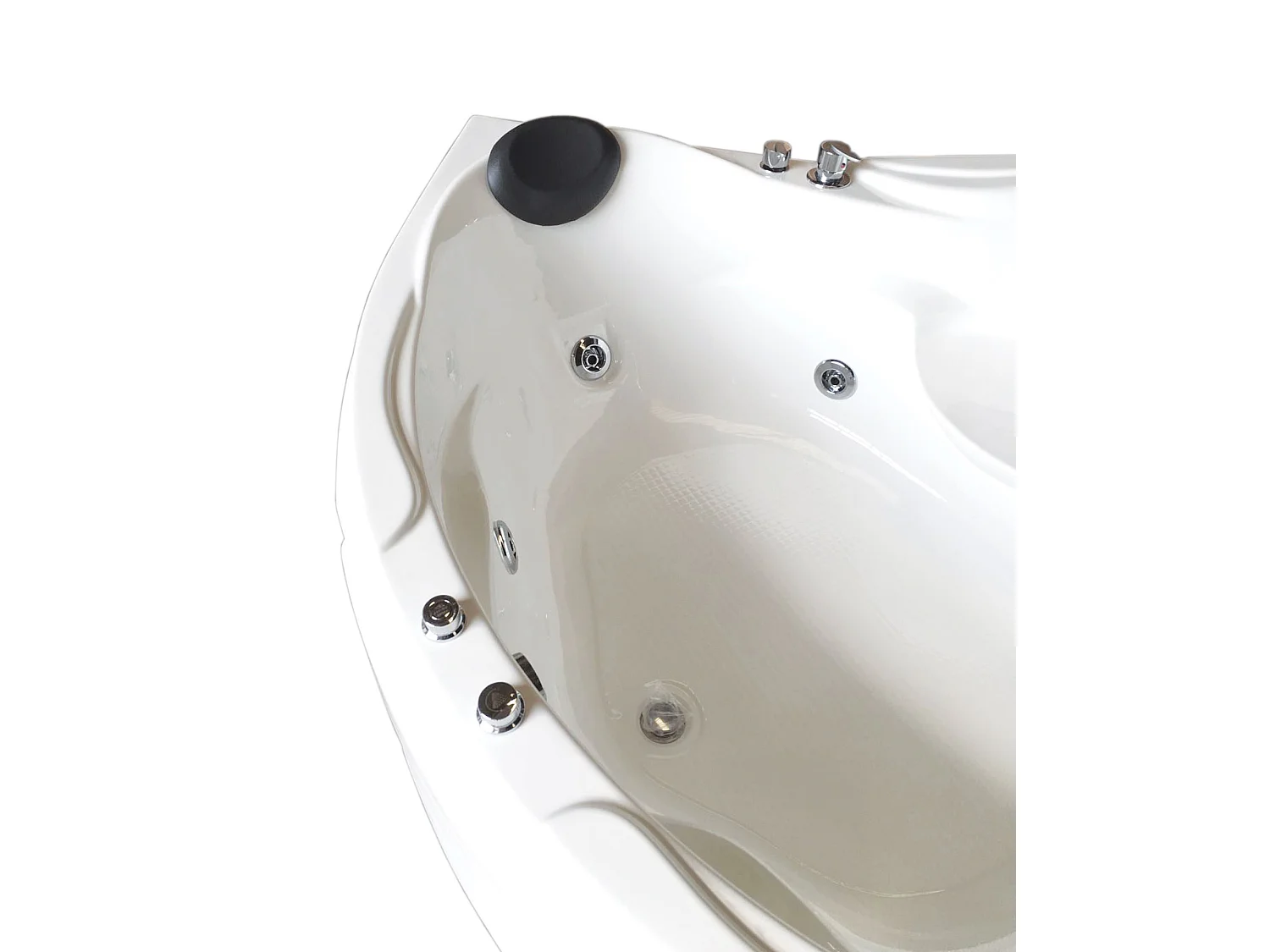 Witte hottub 150 X 150 cm voor 2 personen 6 jets – Anemoon