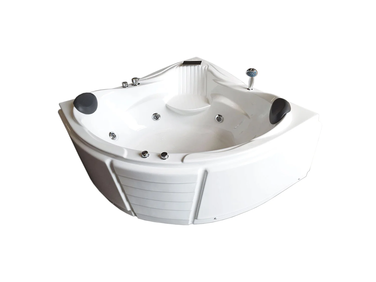 Baignoire Balnèo blanc 150 X 150 cm pour 2 personnes 6 jets – Anemone