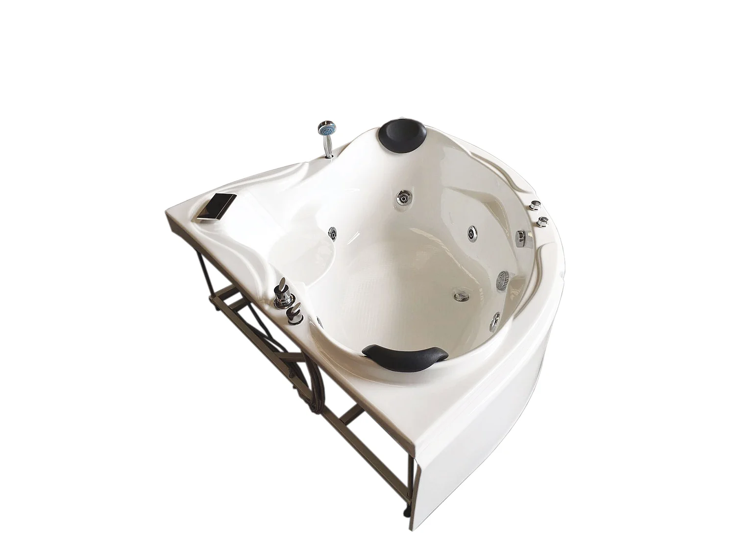 Baignoire Balnèo blanc 150 X 150 cm pour 2 personnes 6 jets – Anemone