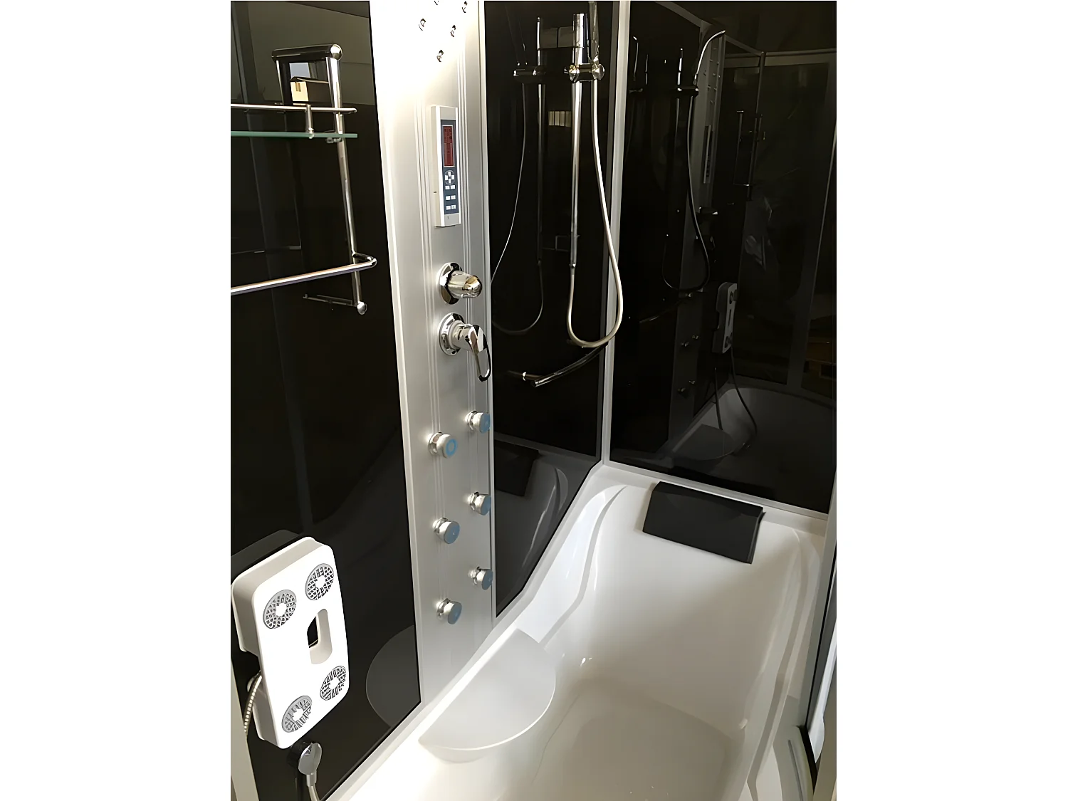 Baignoire-douche d’hydromassage Chromothérapie 170 X 90 cm – Raven