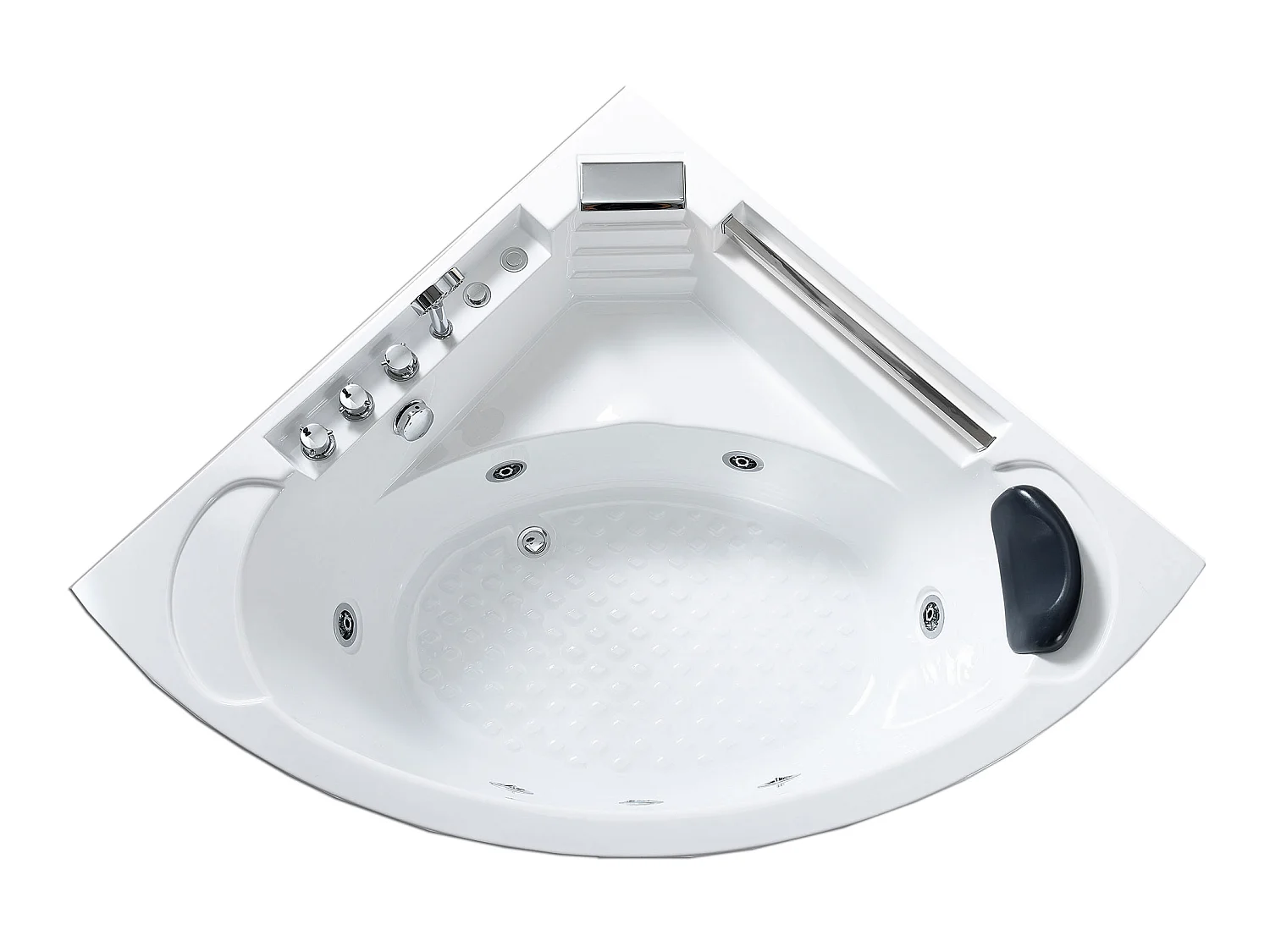 Witte hottub voor 1 persoon 135 X 135 cm 6 jets – Sage