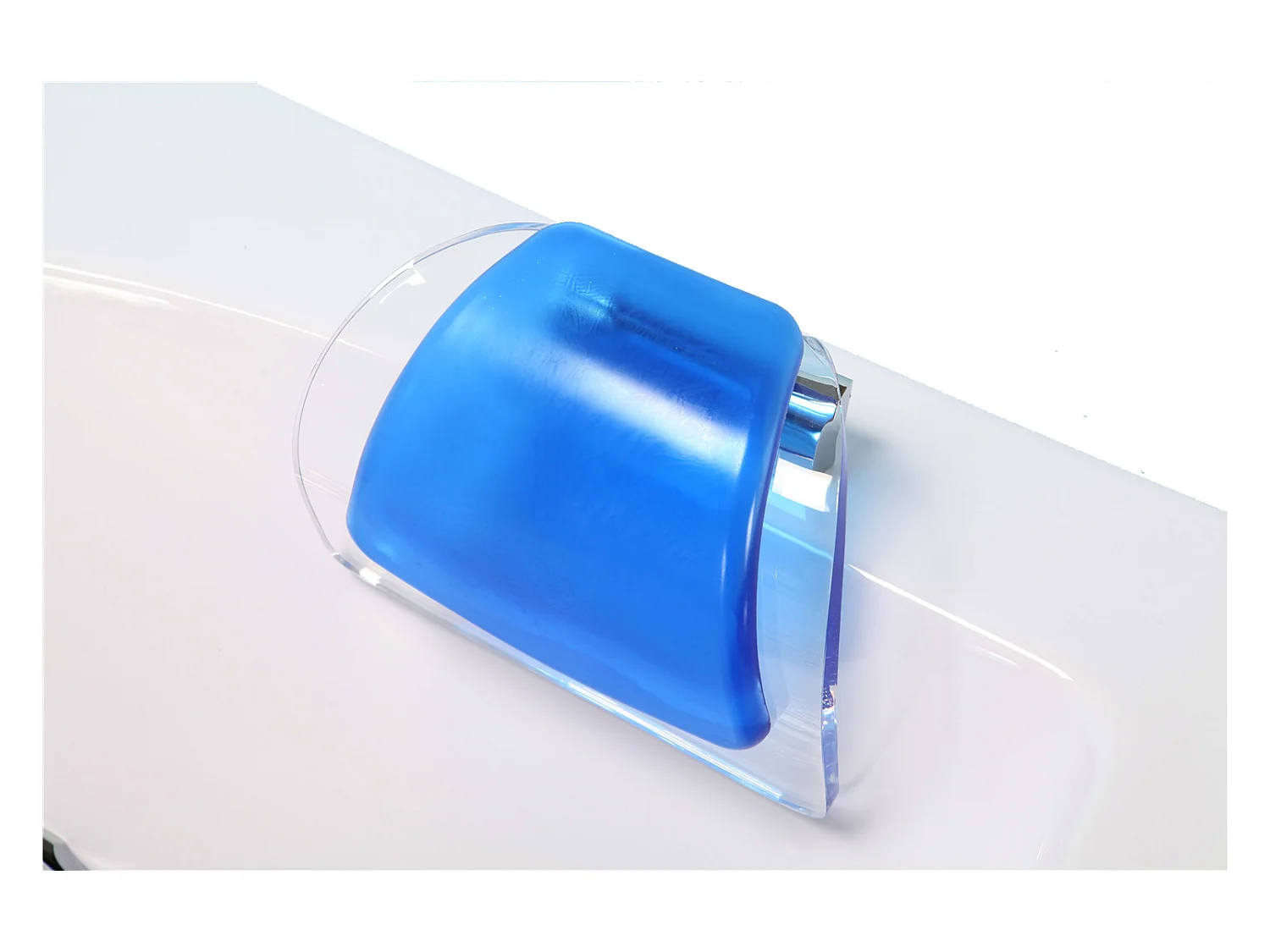 Bañera de hidromasaje blanca 180 X 90 cm Cromoterapia 14 jets - Primula