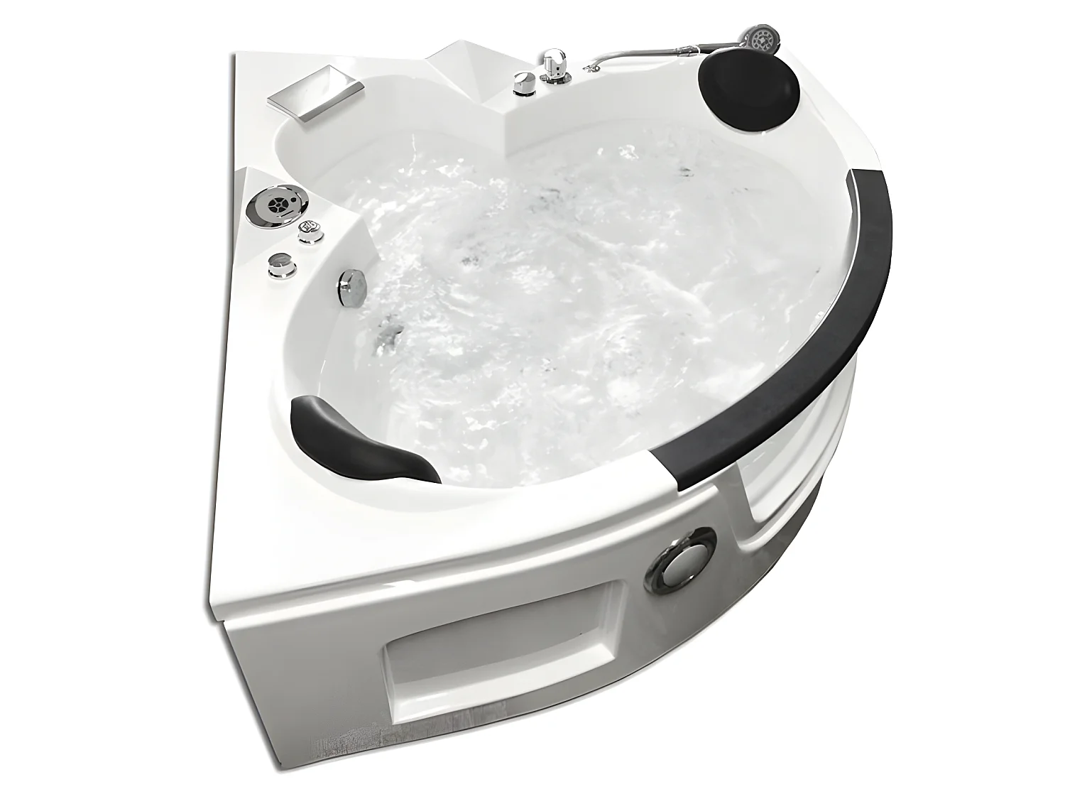 Vasca idromassaggio 150 X 150 cm cromoterapia 12 getti – Mimosa