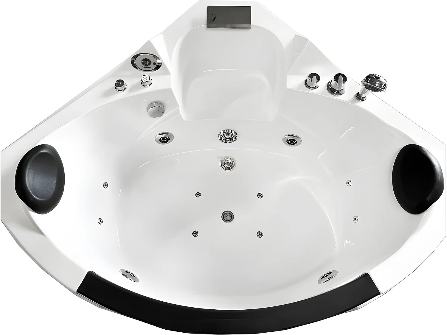 Vasca idromassaggio 150 X 150 cm cromoterapia 12 getti – Mimosa