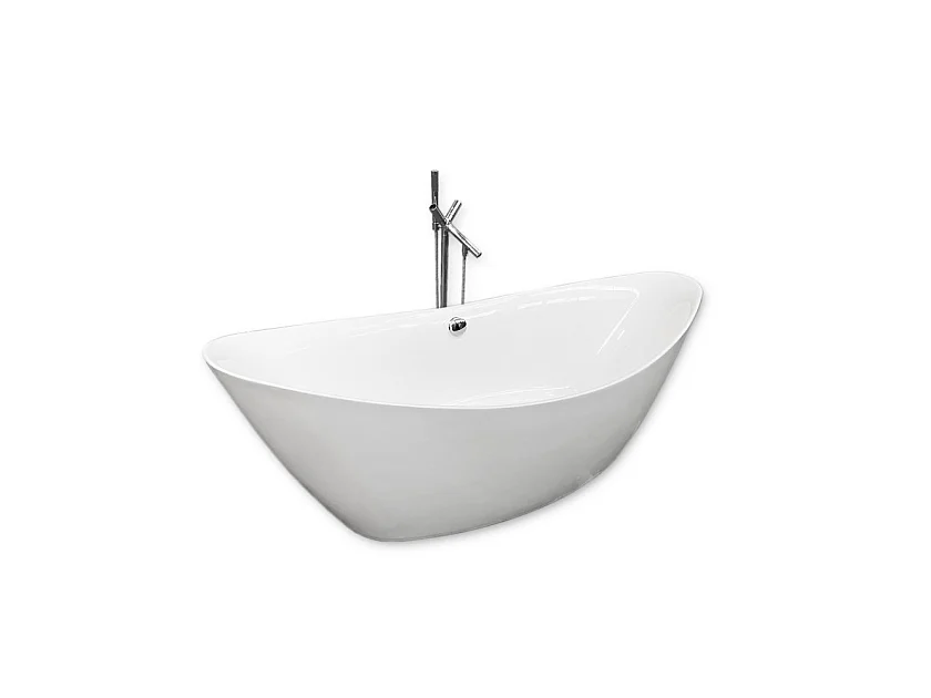 Baignoire ilôt 180 X 80 cm + Robinet Mitigeur Colonne – Faith