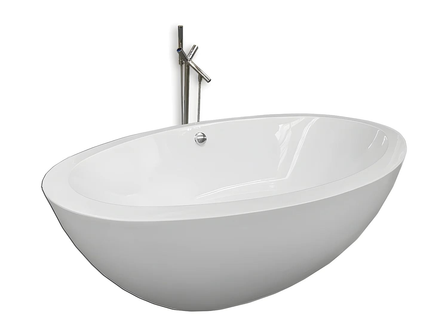 Vrijstaand bad 190 x 120 cm + mengkraan – Melody