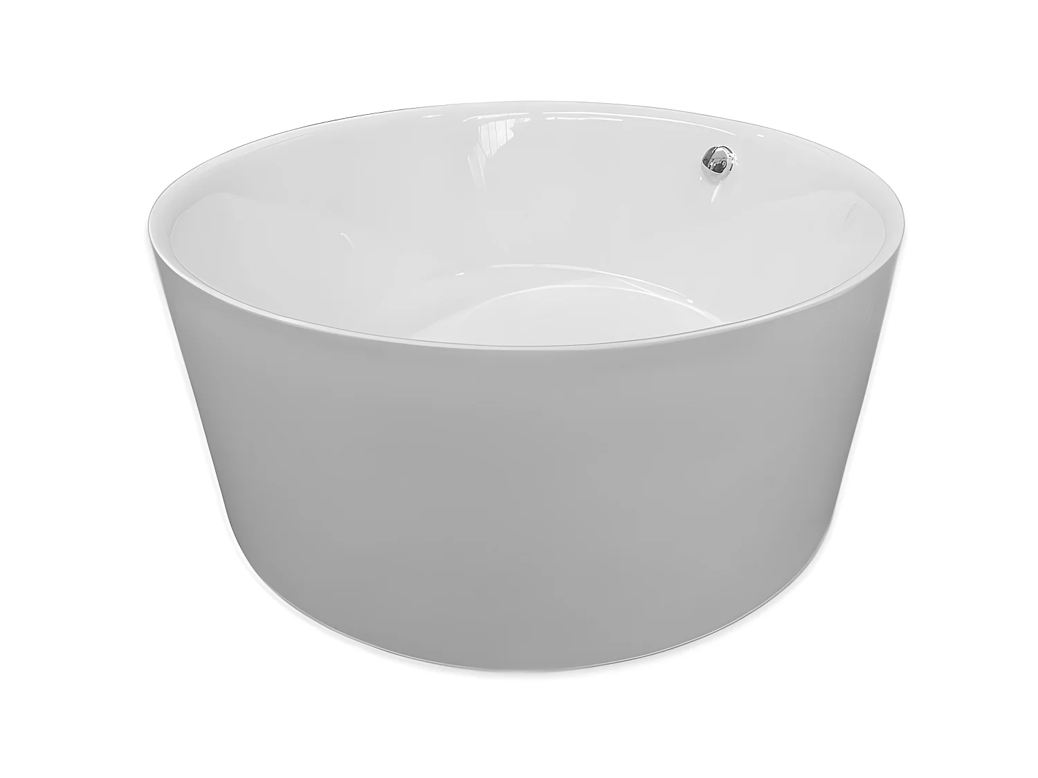 Vrijstaand bad diameter 134 X 60 cm + Kolommengkraan – Mercy