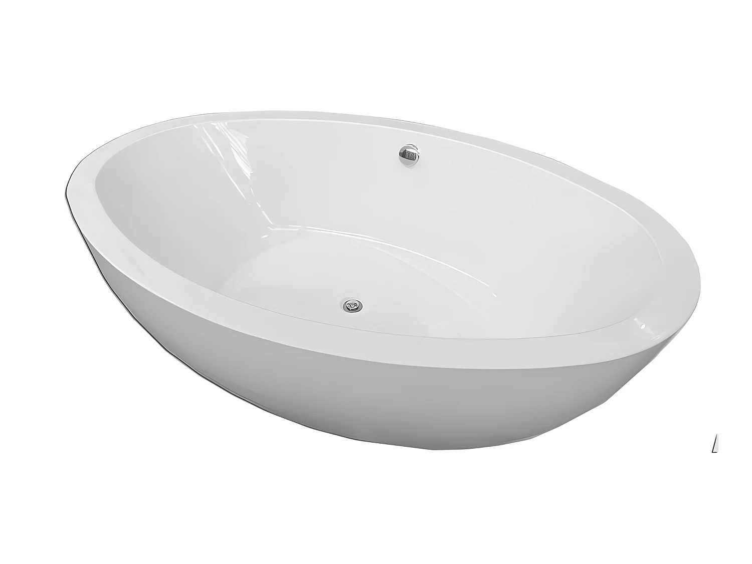 Freistehende Badewanne Weiße 190 x 120 cm – Melody