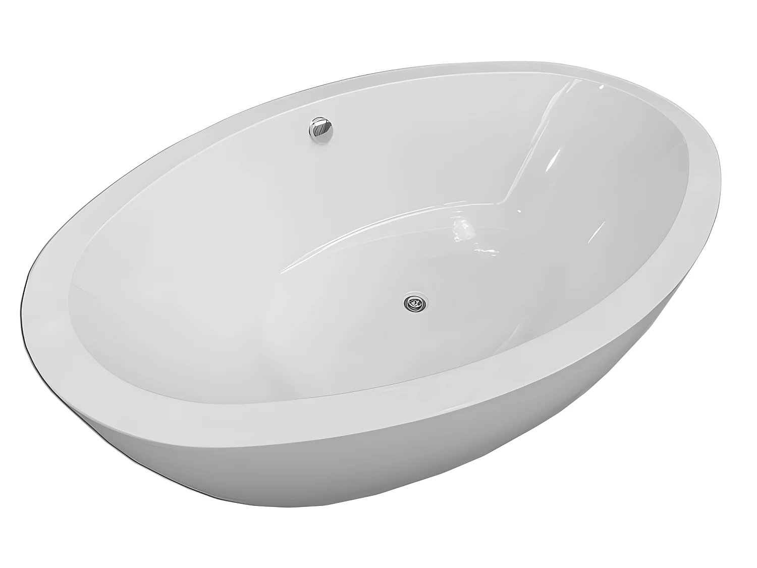 Baignoire ilôt blanc 190 X 120 cm – Melody