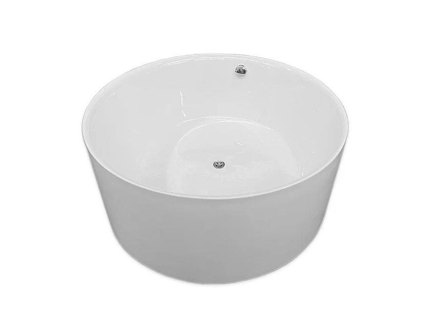 Baignoire ilôt diamètre 134 X 60 cm blanc – Mercy