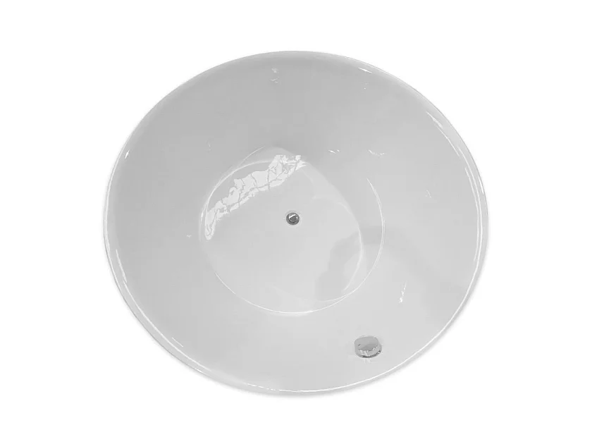 Baignoire ilôt diamètre 134 X 60 cm blanc – Mercy