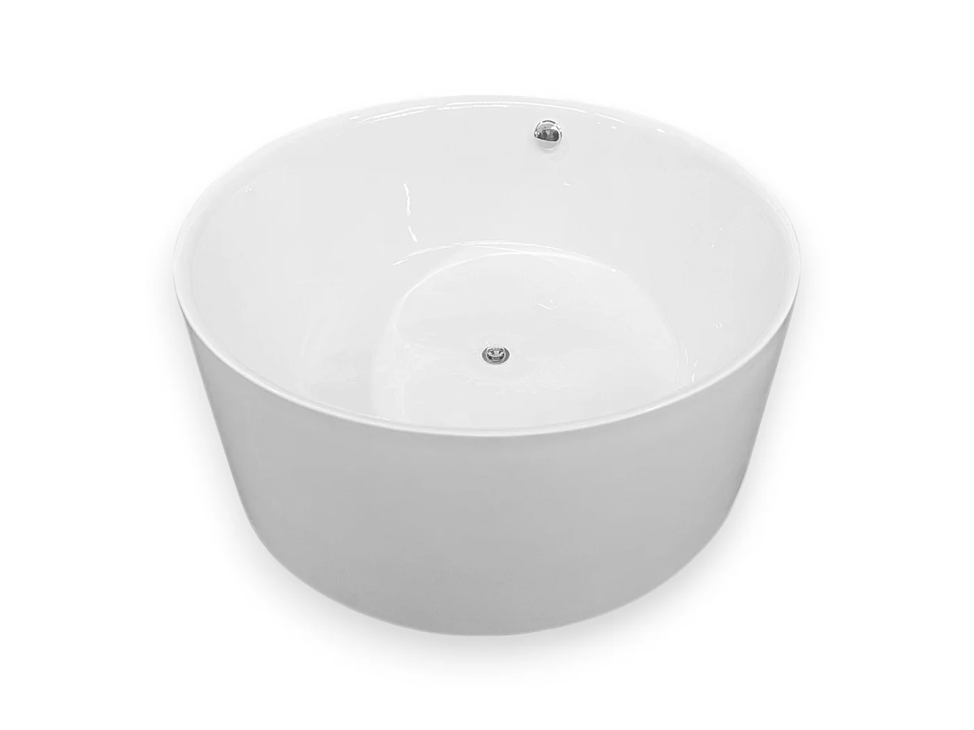 Baignoire ilôt diamètre 134 X 60 cm blanc – Mercy