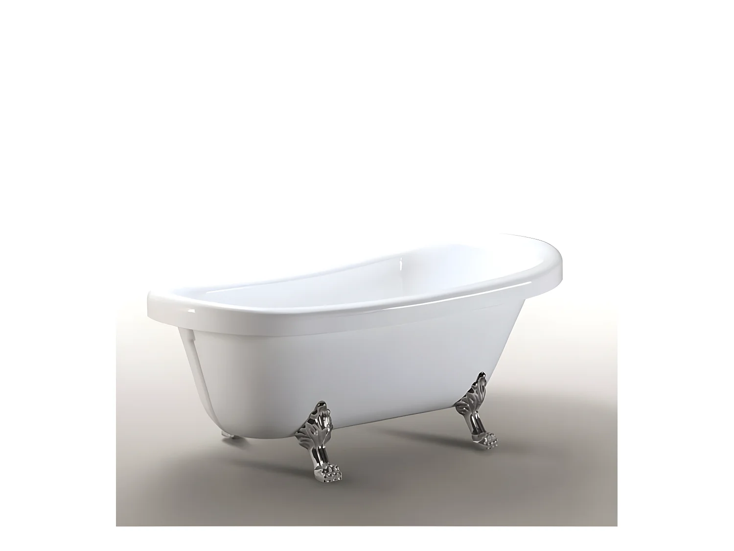 Baignoire ilôt retrò 170 x 80 cm avec pieds argent + Mitigeur – Marigold