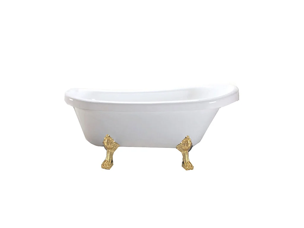 Baignoire ilôt retrò 170 x 80 cm avec pieds Or – Marigold