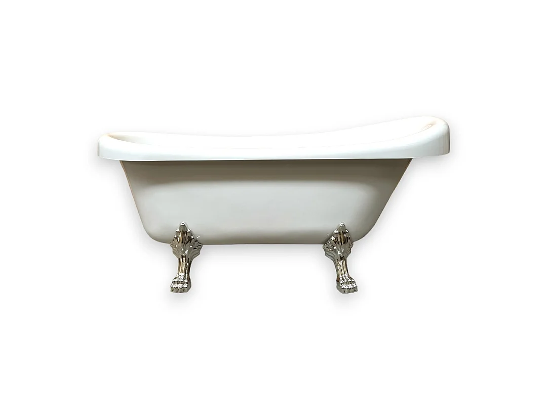 Banheira de ilha vintage 170 x 80 cm com pés prateados - Marigold