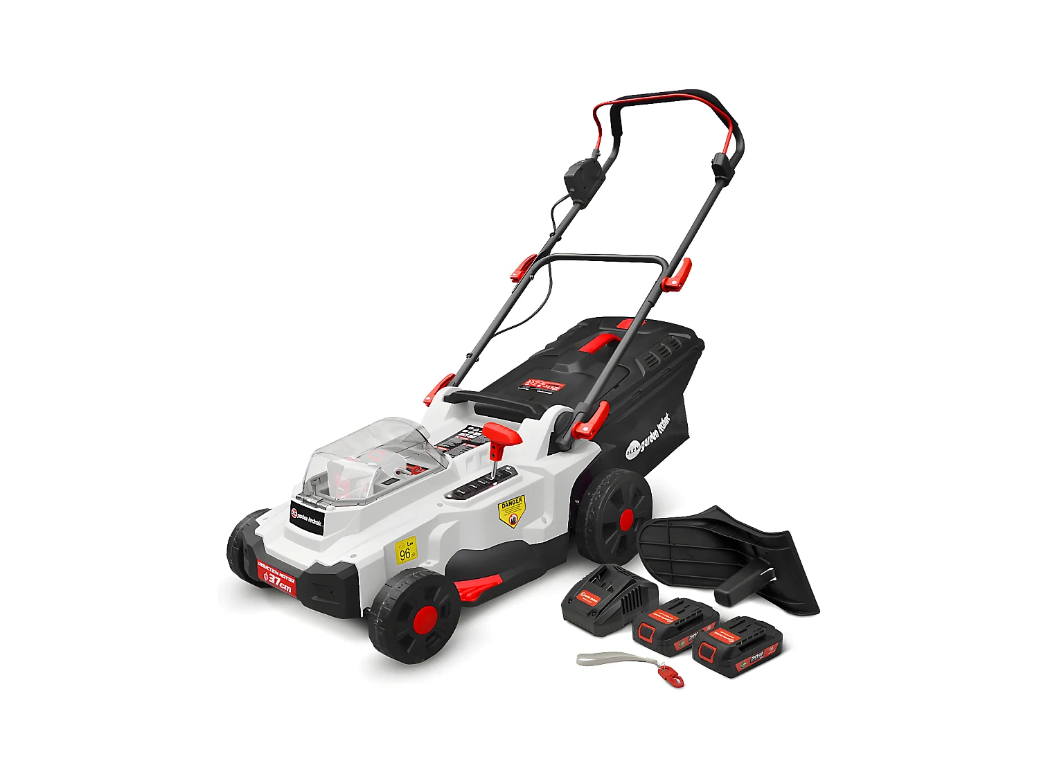 Akku-Rasenmäher 40V 37cm - Lithium-Batterien Enthalten - Elem Garden