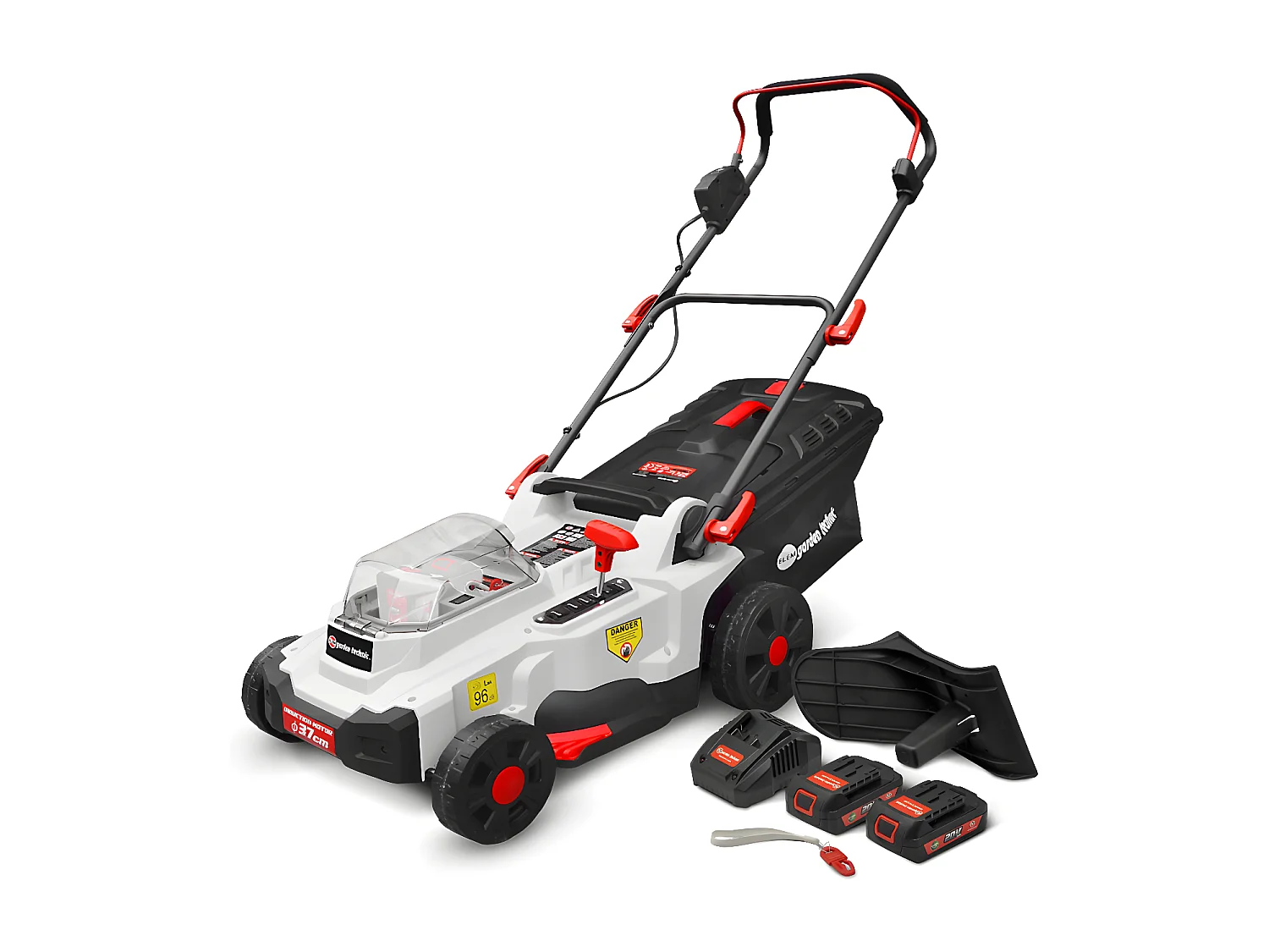 Tondeuse rechargeable 40V (2x20V) 37cm - Batteries et chargeur fournis - Elem Garden