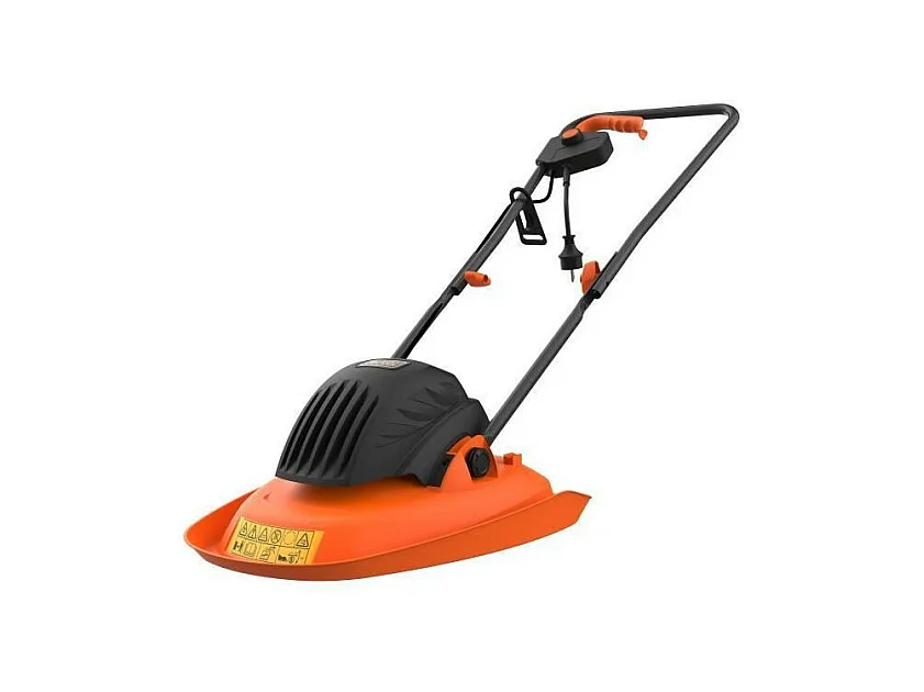 BLACK + DECKER Tondeuse electrique sur coussin dair 30cm - 1200 W - 6 lames -  BEMWH551-QS