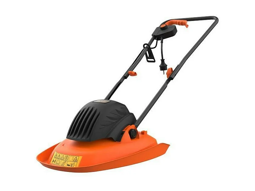BLACK + DECKER Tondeuse electrique sur coussin dair 30cm - 1200 W - 6 lames -  BEMWH551-QS