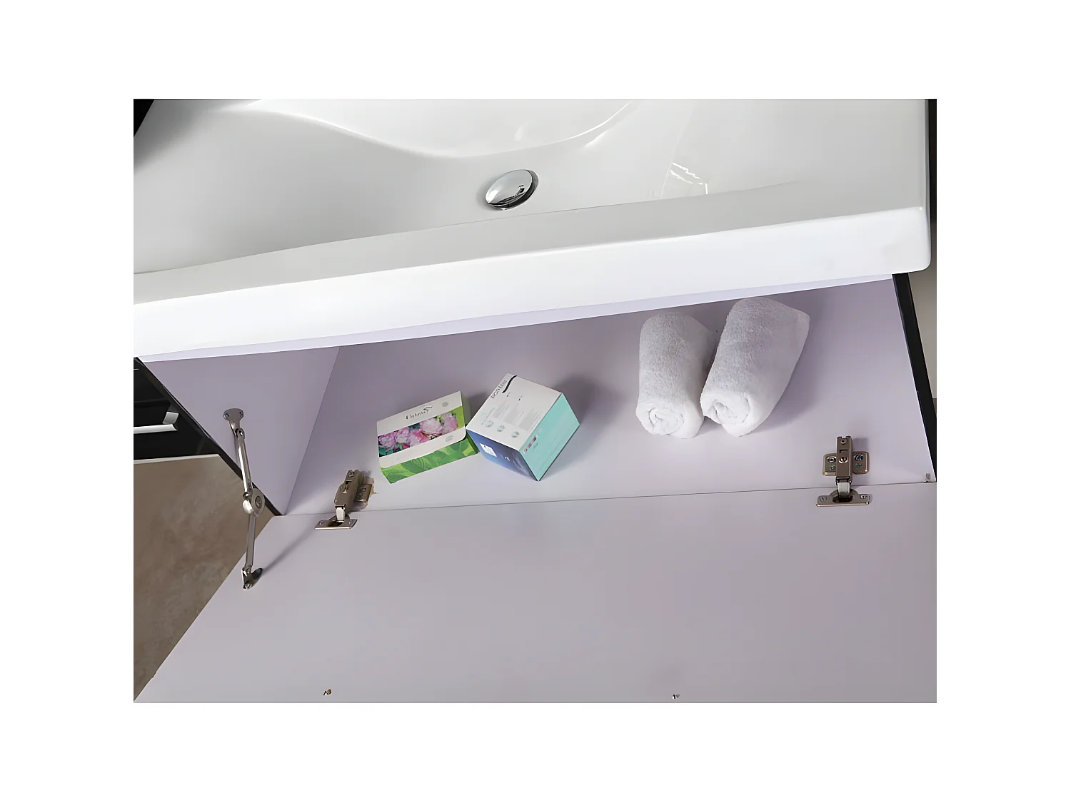 Badkamermeubel 100 cm wastafel en kolom inbegrepen – Lise