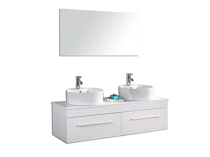 Wit badkamermeubel 150 cm Inclusief wastafel – Cecily