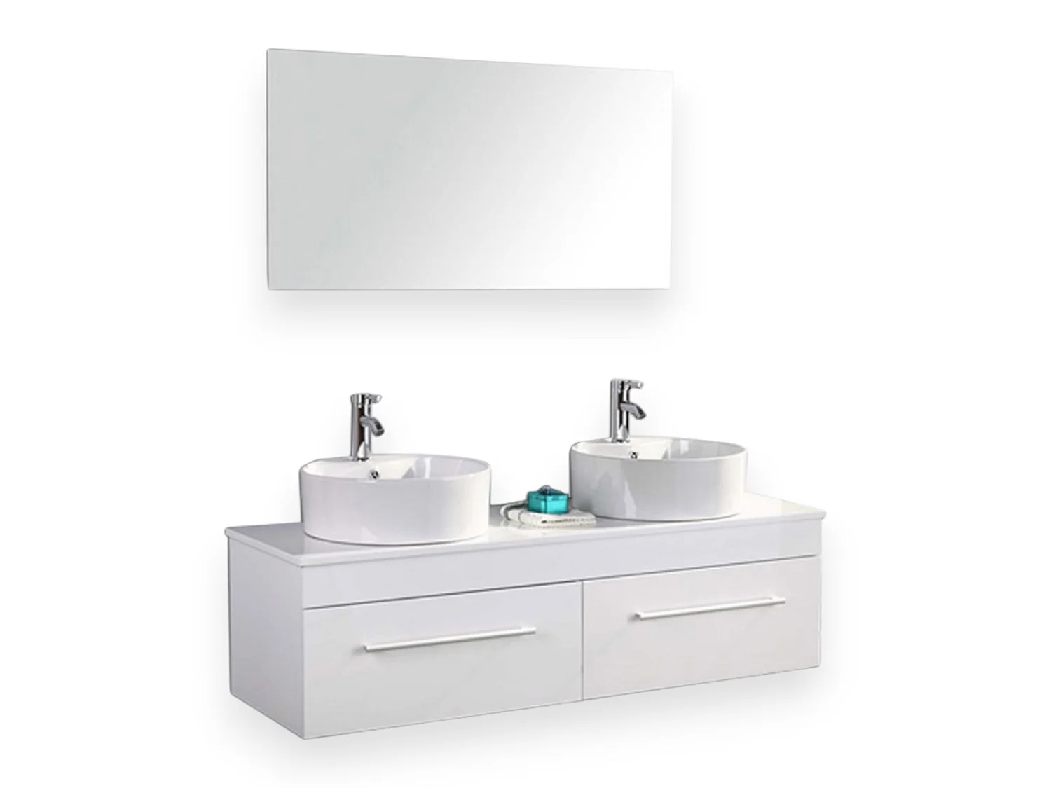 Wit badkamermeubel 150 cm Inclusief wastafel – Cecily