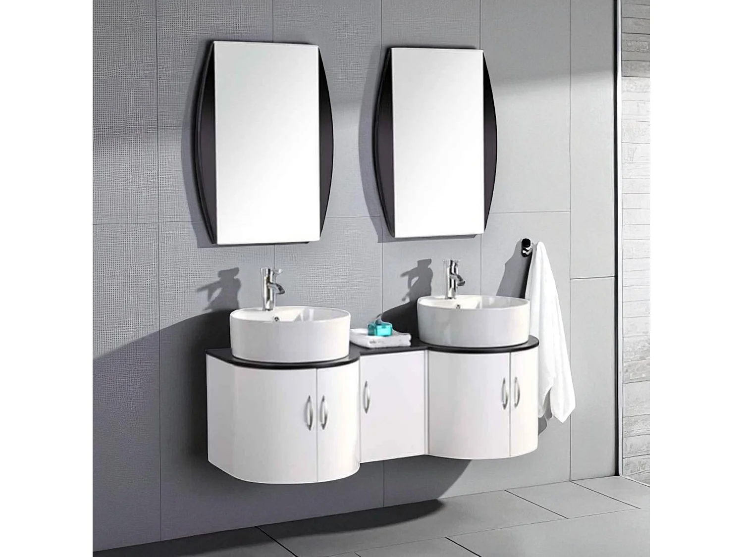 Meuble de Salle de Bain 138 cm Lavabo inclus – Eloise