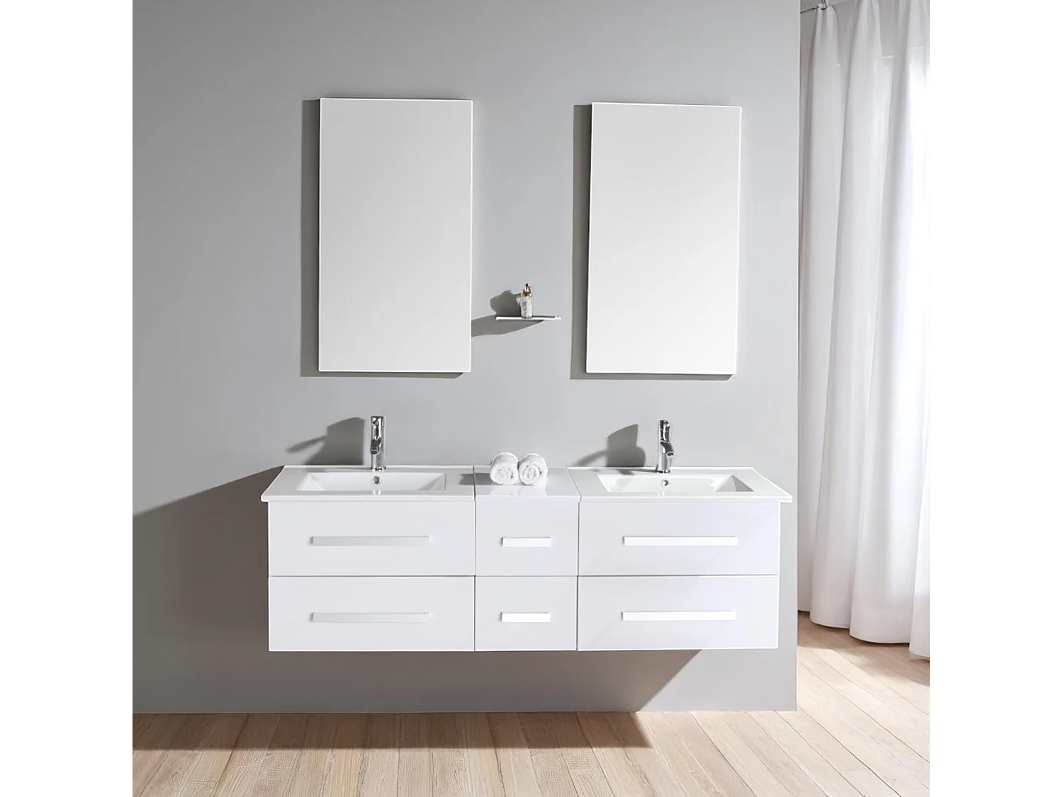 Mueble de Baño Blanco 150 cm Lavabo Incluido - Janel