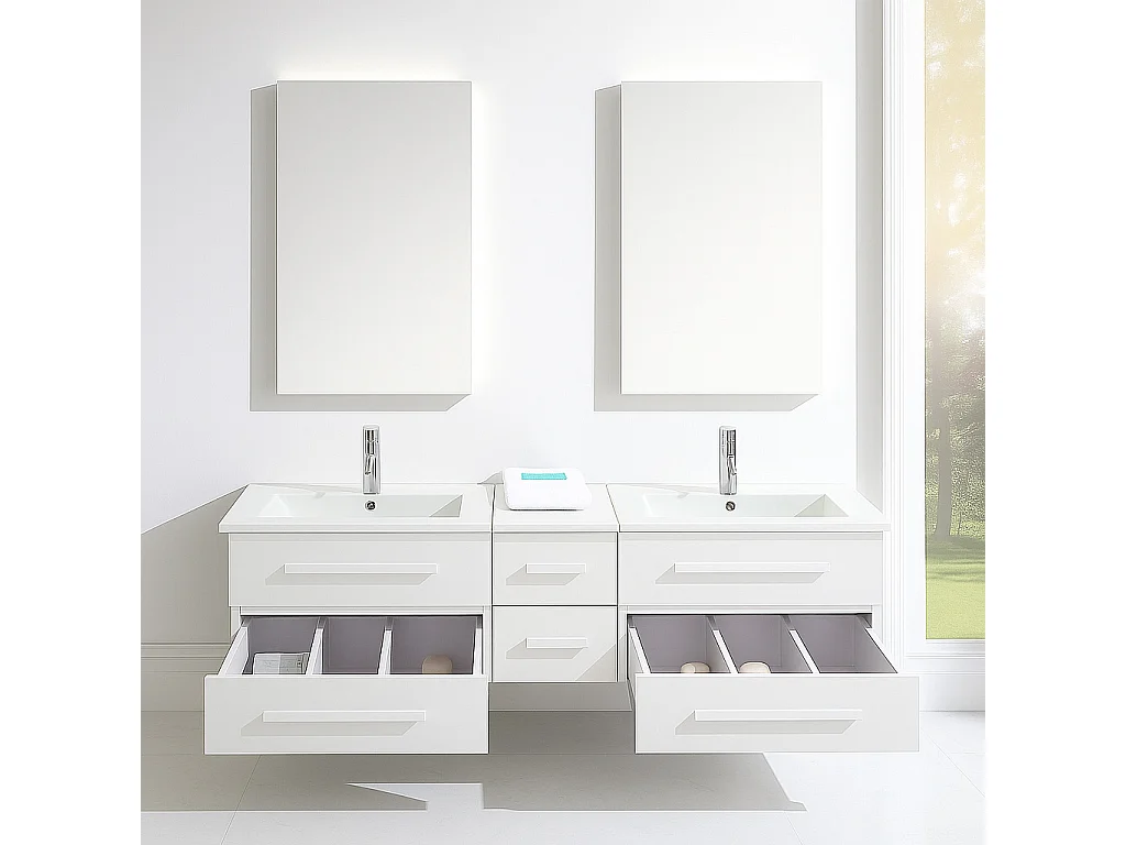 Mueble de Baño Blanco 150 cm Lavabo Incluido - Janel