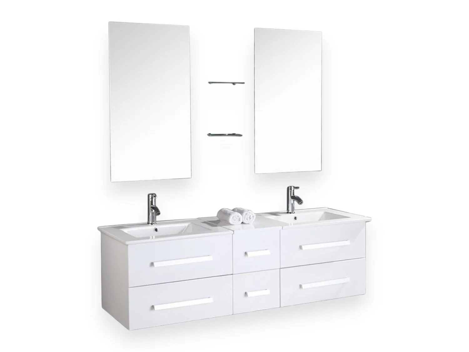 Mueble de Baño Blanco 150 cm Lavabo Incluido - Janel