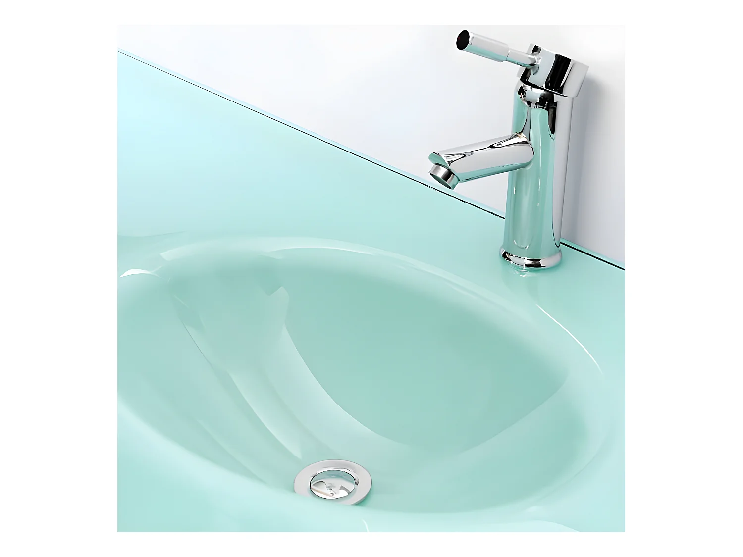 Badezimmer-Set 151 cm Schwarz Waschbecken inklusive - Ginger