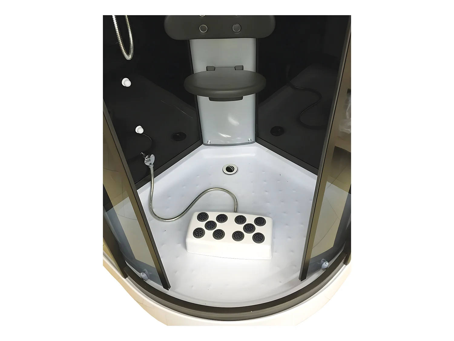 Cabina de ducha hidromasaje 100 x 100 cm - Saturn