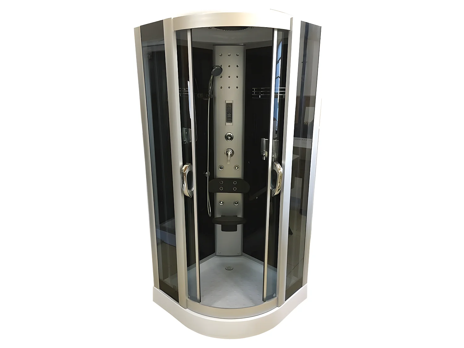 Cabine de duche com hidromassagem 90 x 90 cm - Moon