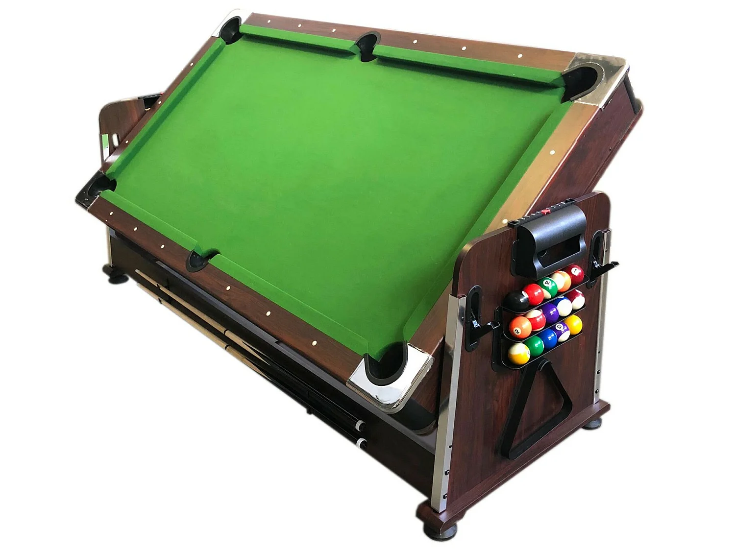 Biljarttafel 7 voet Multi-game groen Air Hockey + Tennistafel – Stark