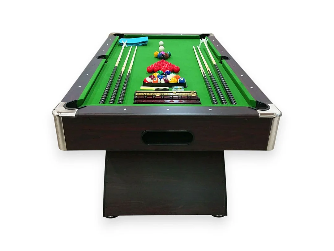 Modern 7 ft Green Pool Table with Complete Accessories Set – Cronos