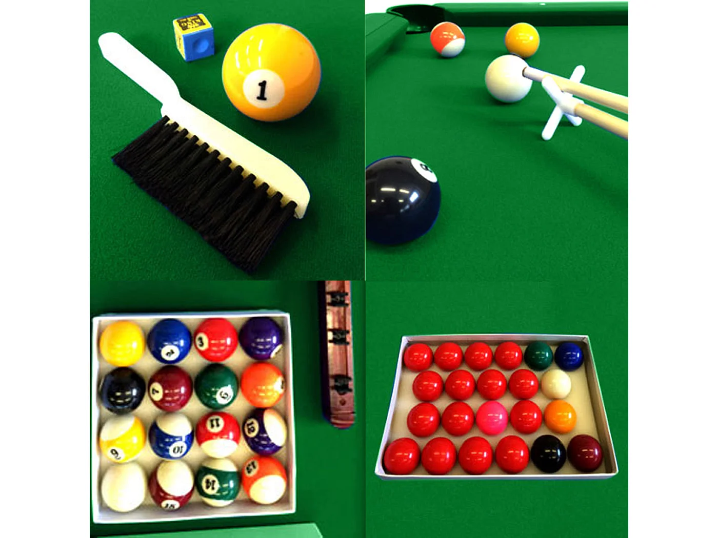 Table de billard 8 pieds avec accessoires complets – Viper Green