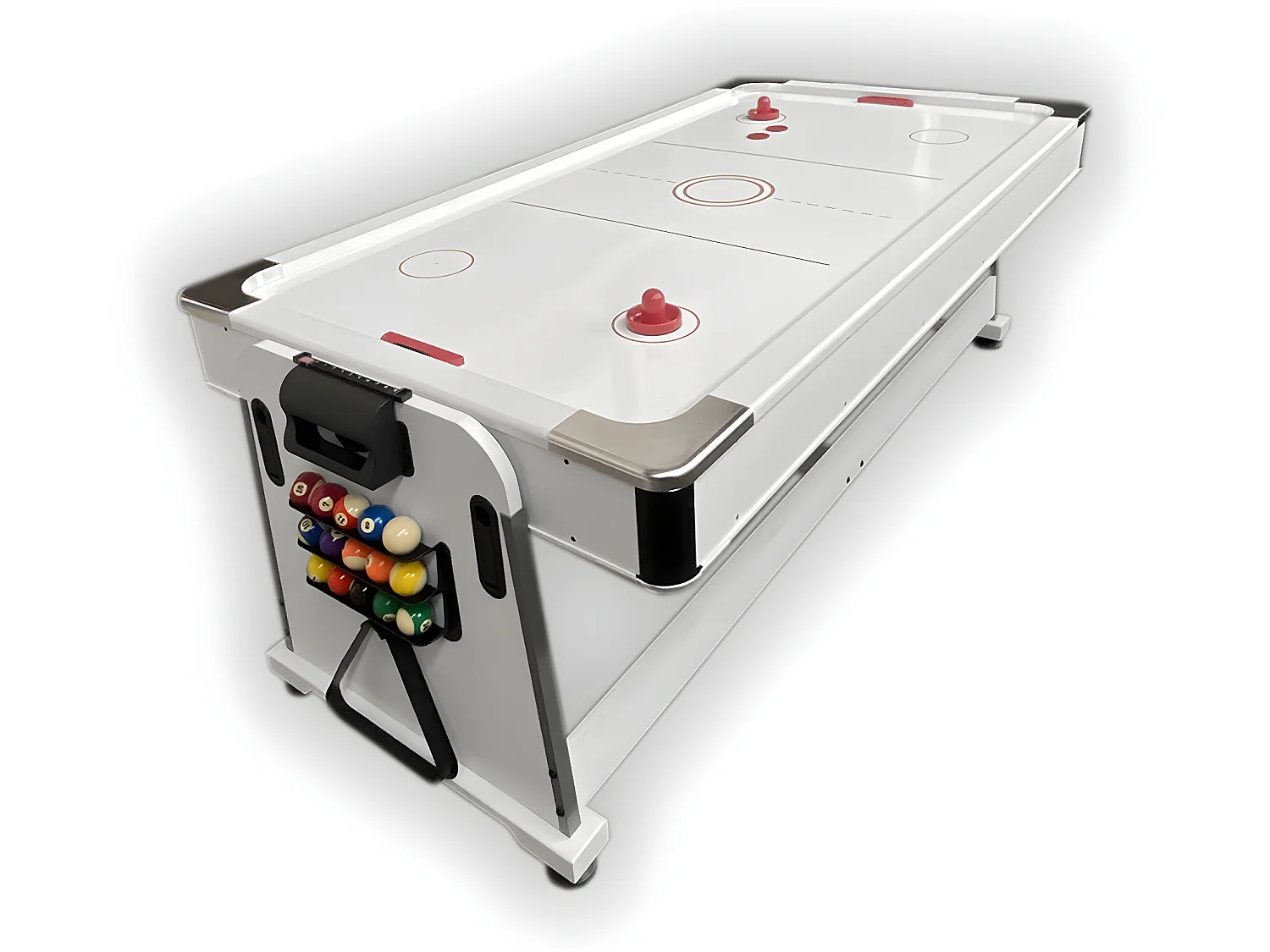 Biljarttafel 7 voet Multi-game groen Air Hockey + Tennistafel – Stark White