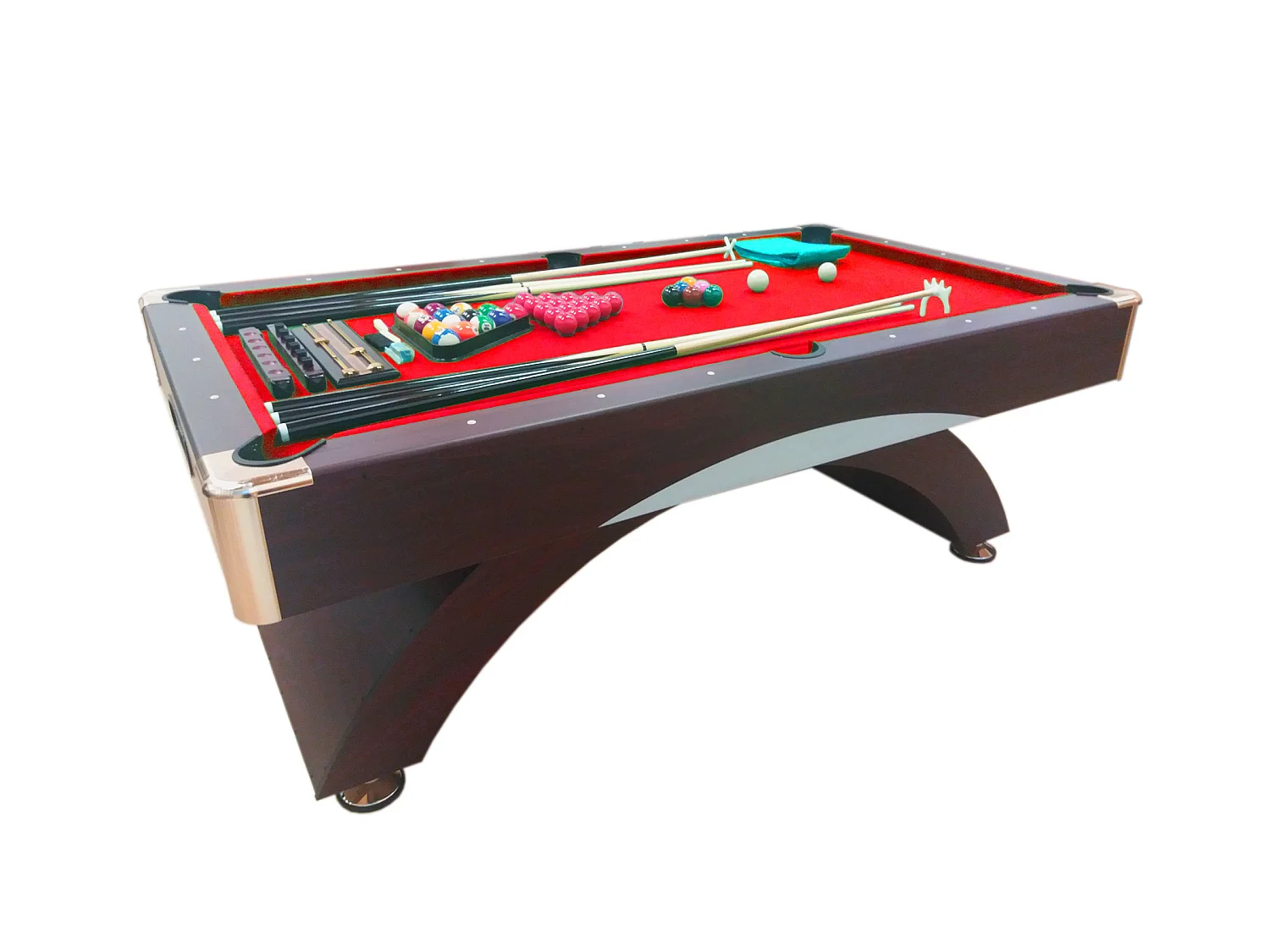 Mesa de billar moderna de 7 pies completa con accesorios - Venon