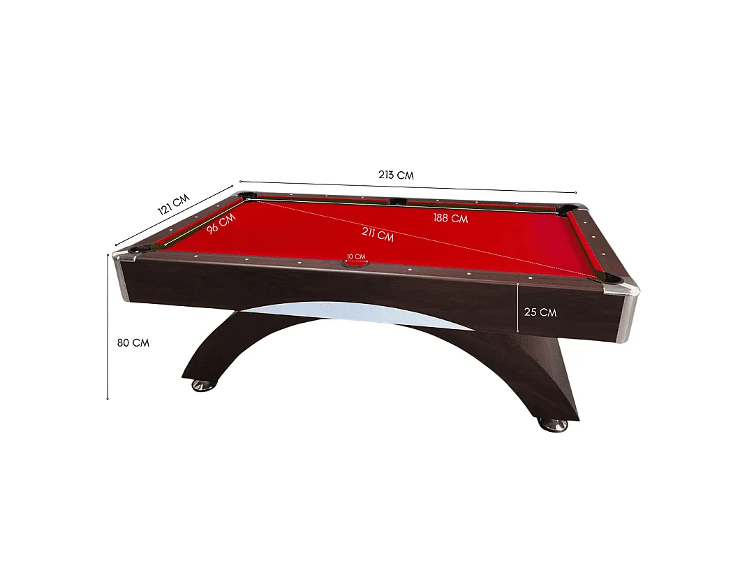 Mesa de billar moderna de 7 pies completa con accesorios - Venon