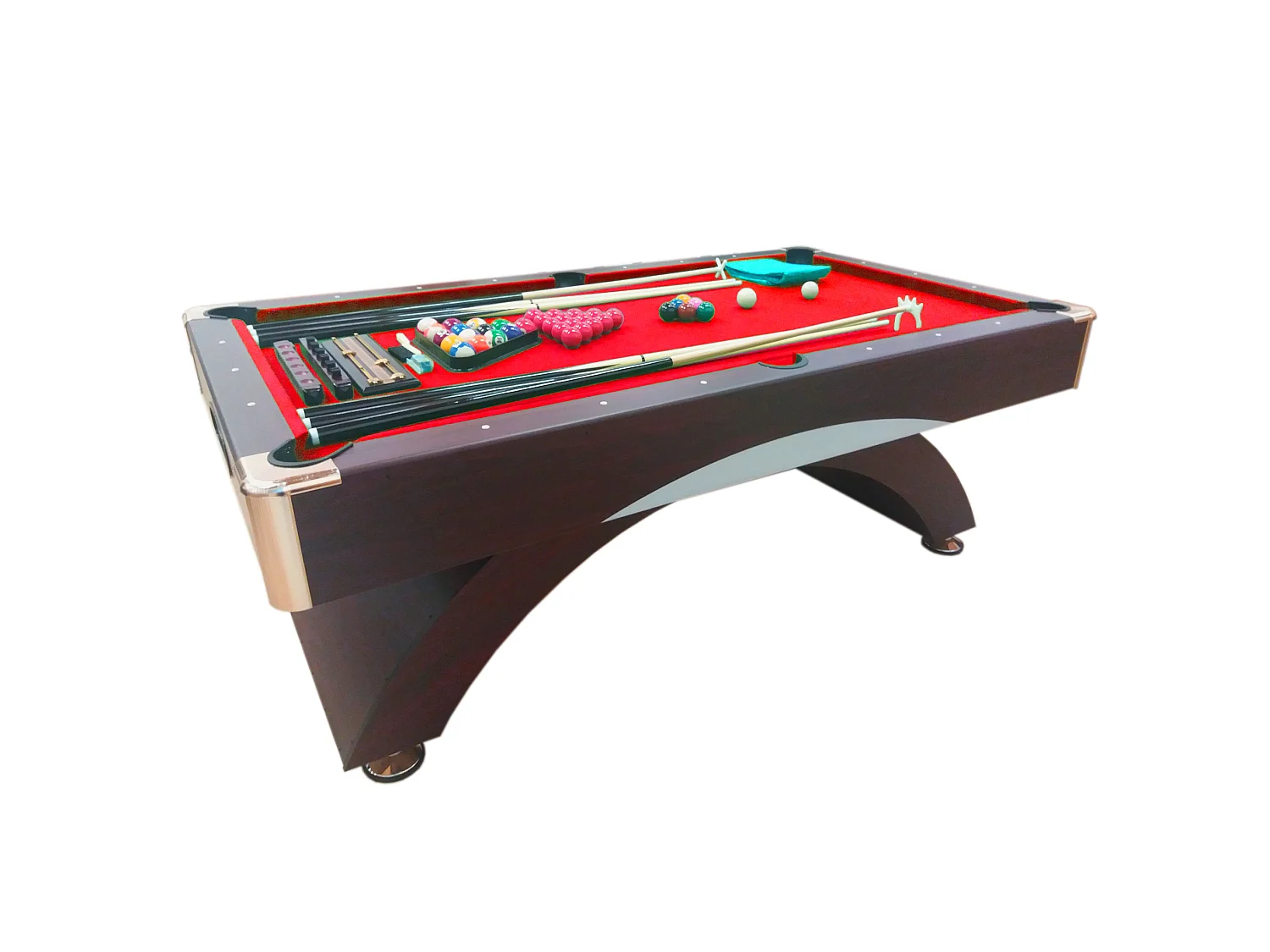 Biljarttafel 8 voet modern compleet met accessoires – Thanos