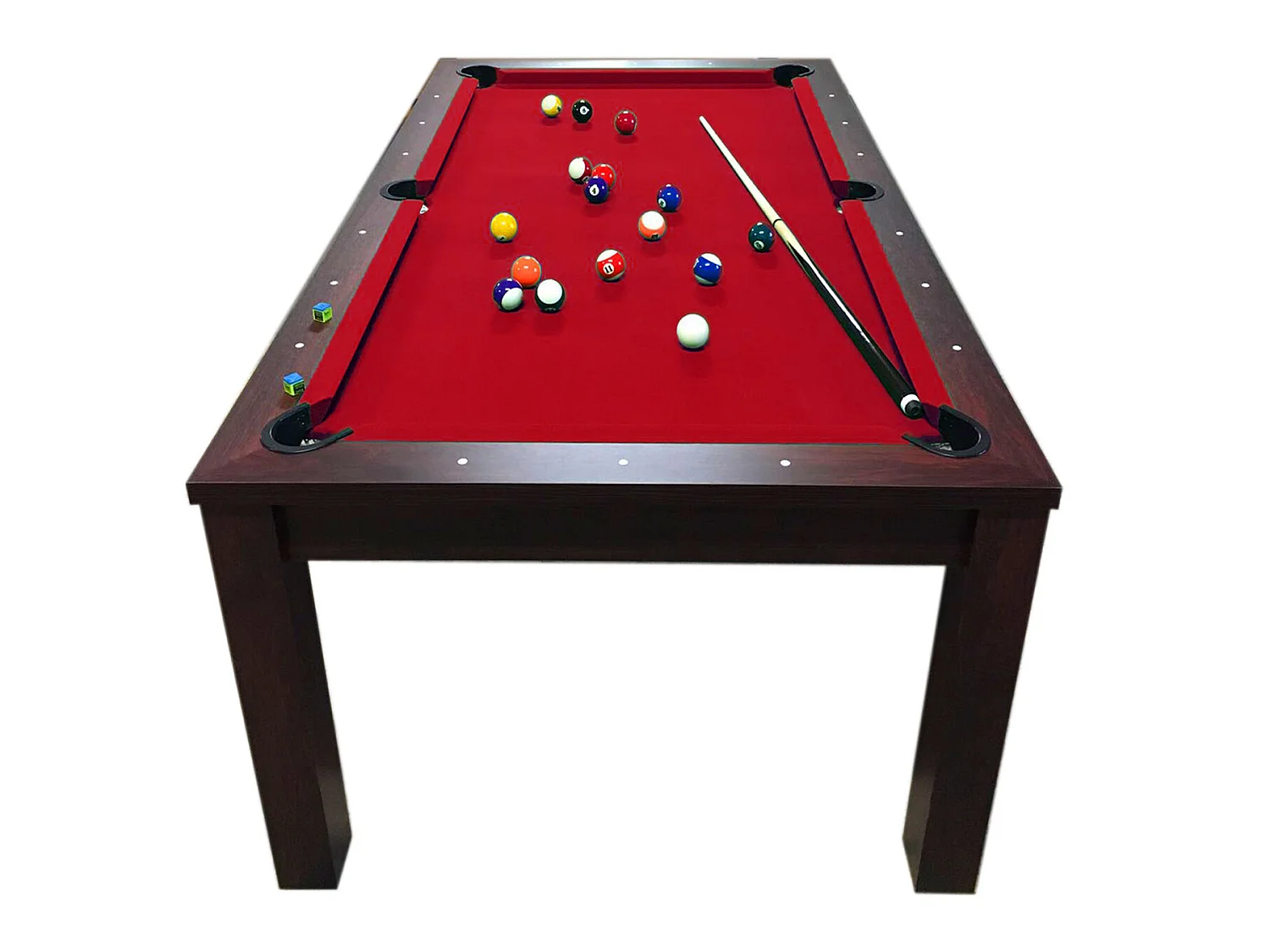 Biljarttafel 7 voet rode om te bouwen tot tafel – Estia