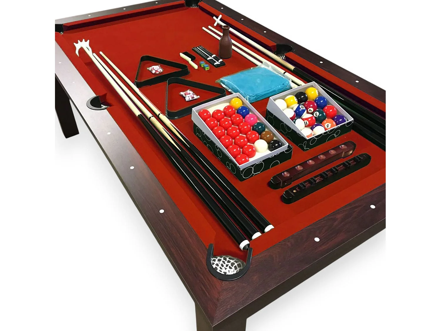 Table de billard convertible 7 pieds avec table à manger – Estia