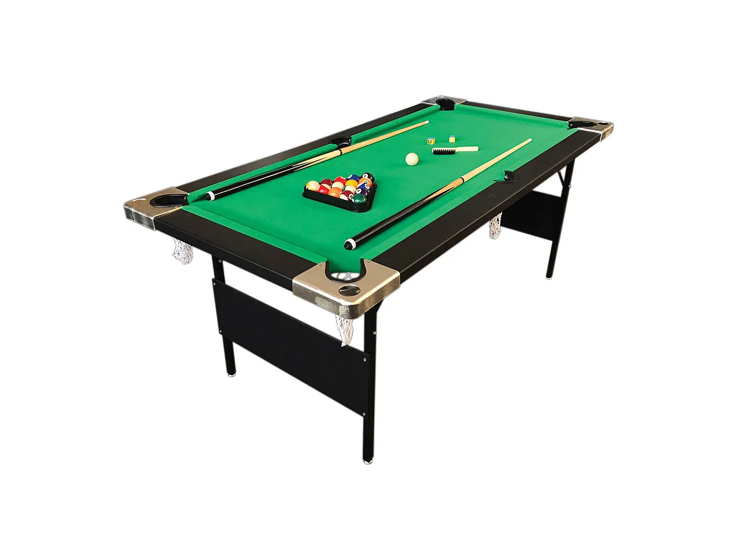 Mesa de billar plegable verde de 6 pies - Groot