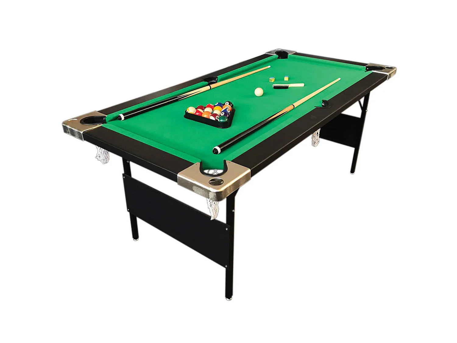 Biljarttafel 6 Voet Opklapbaar groen – Groot
