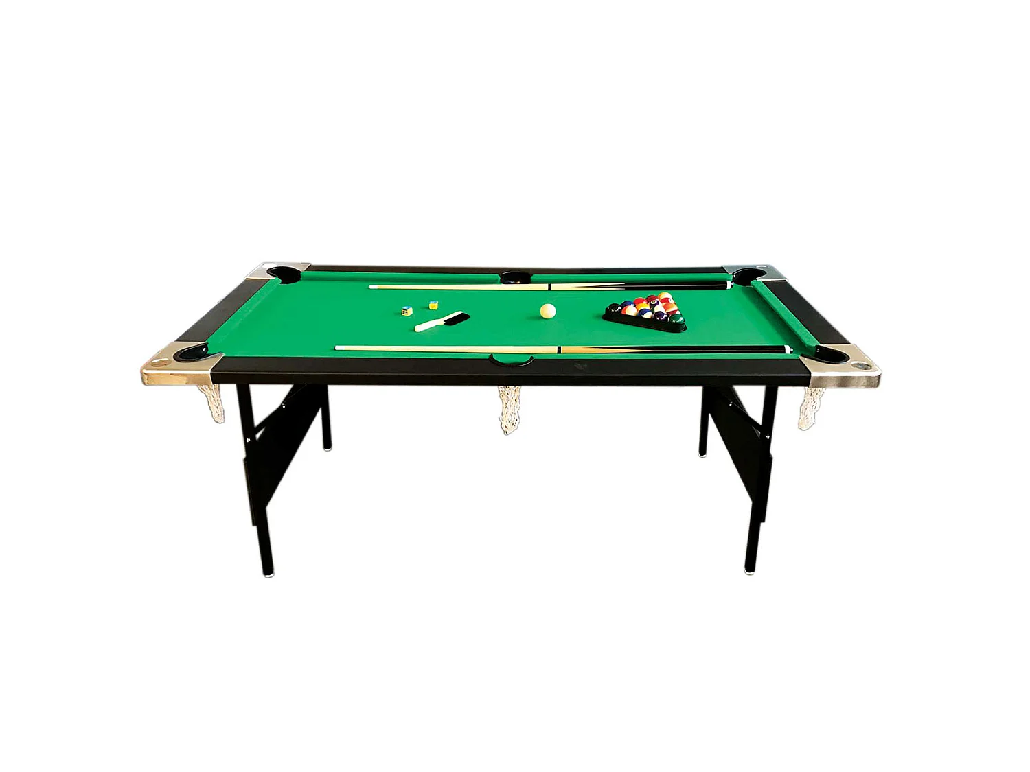 Biljarttafel 6 Voet Opklapbaar groen – Groot